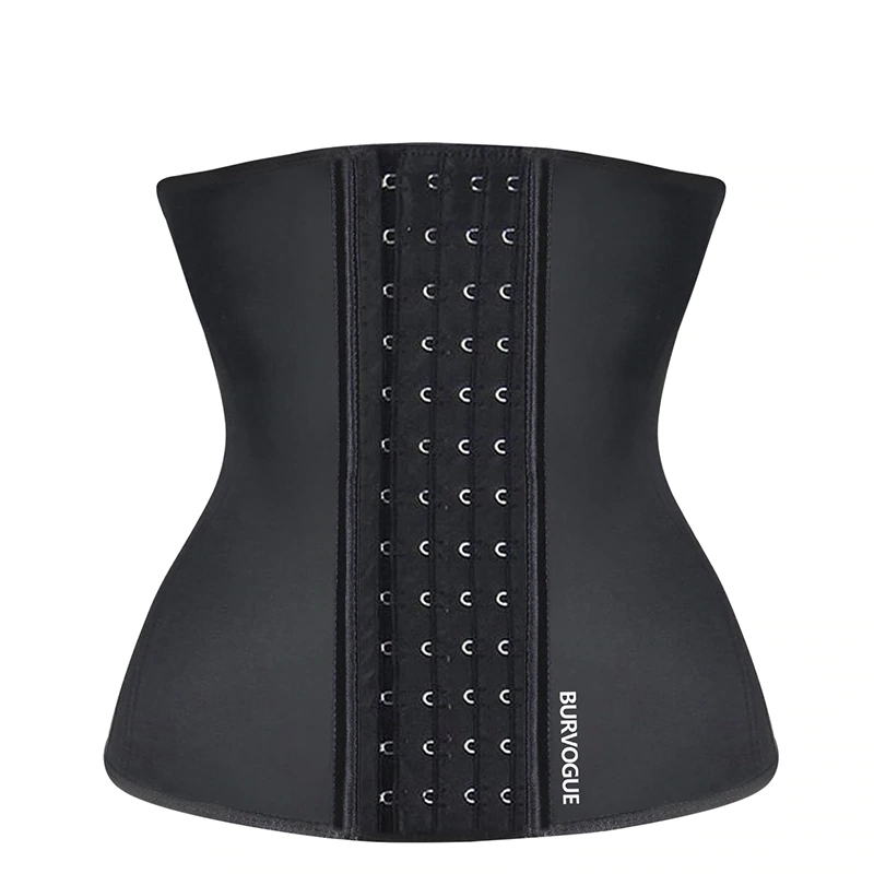 Women Latex Corset Waist Control Corset and Bustier Steel Bone Underbust Waist Trainer Corset